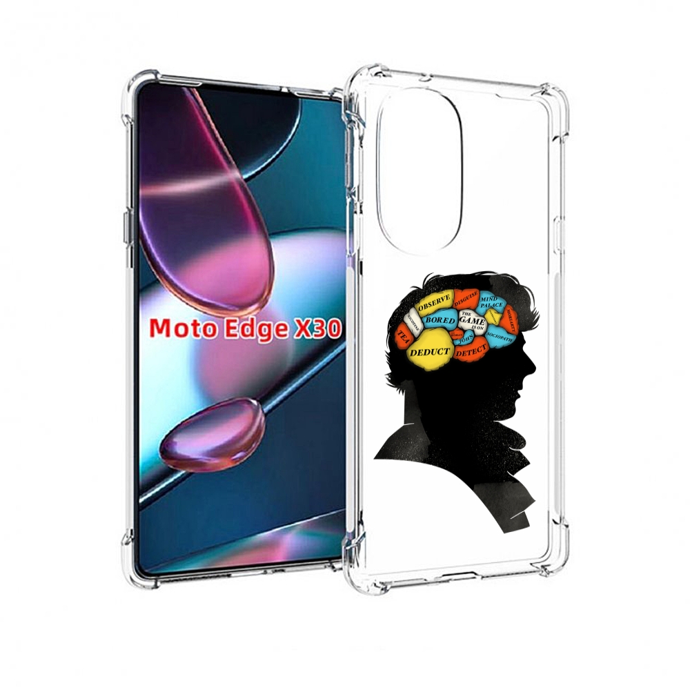

Чехол MyPads темный рисунок для Motorola Moto Edge X30, Прозрачный, Tocco