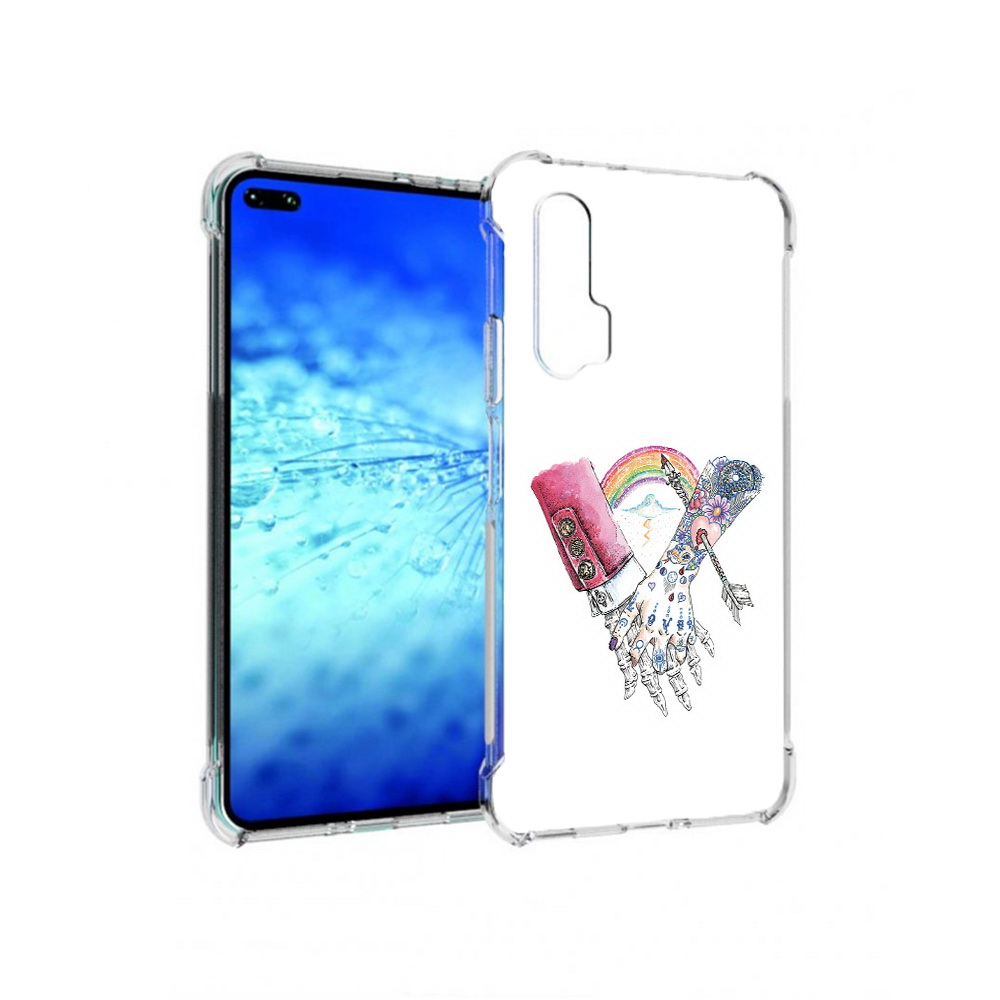 

Чехол MyPads Tocco для Huawei View 30 Pro абстракция руки в татуировках (PT145237.17.212), Прозрачный, Tocco