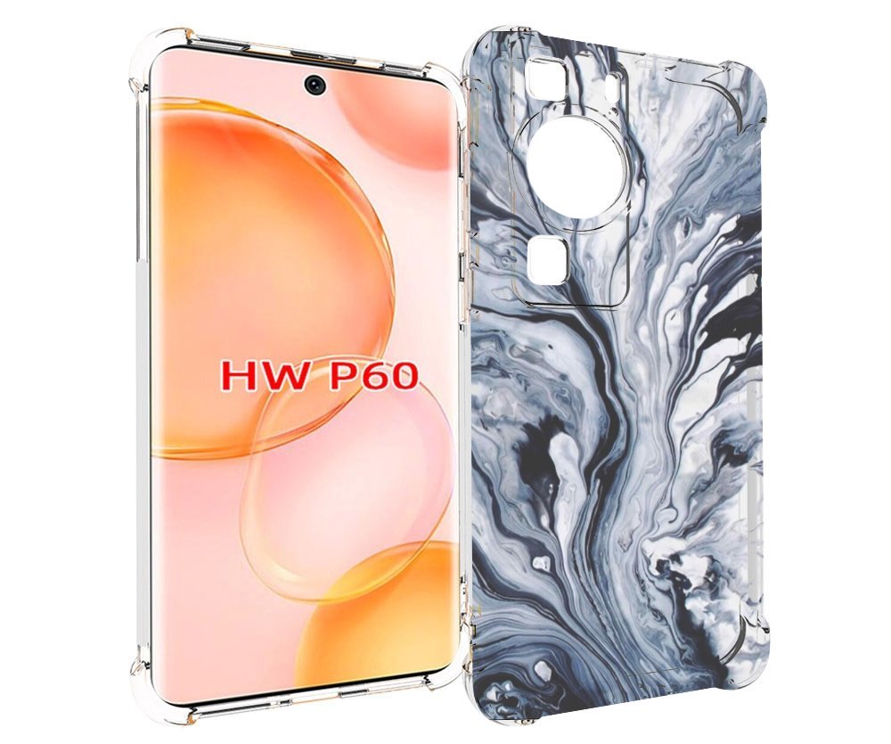 

Чехол MyPads серая краска для Huawei P60, Tocco