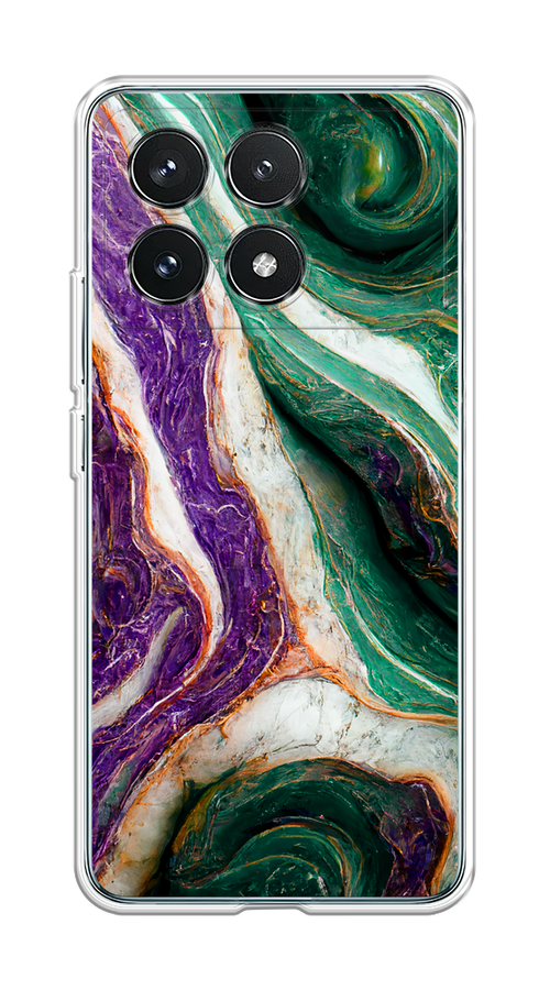

Чехол на Xiaomi Redmi K70 Pro 5G/K70 5G "Фиолетово-зеленый мрамор", Зеленый;фиолетовый, 320850-1