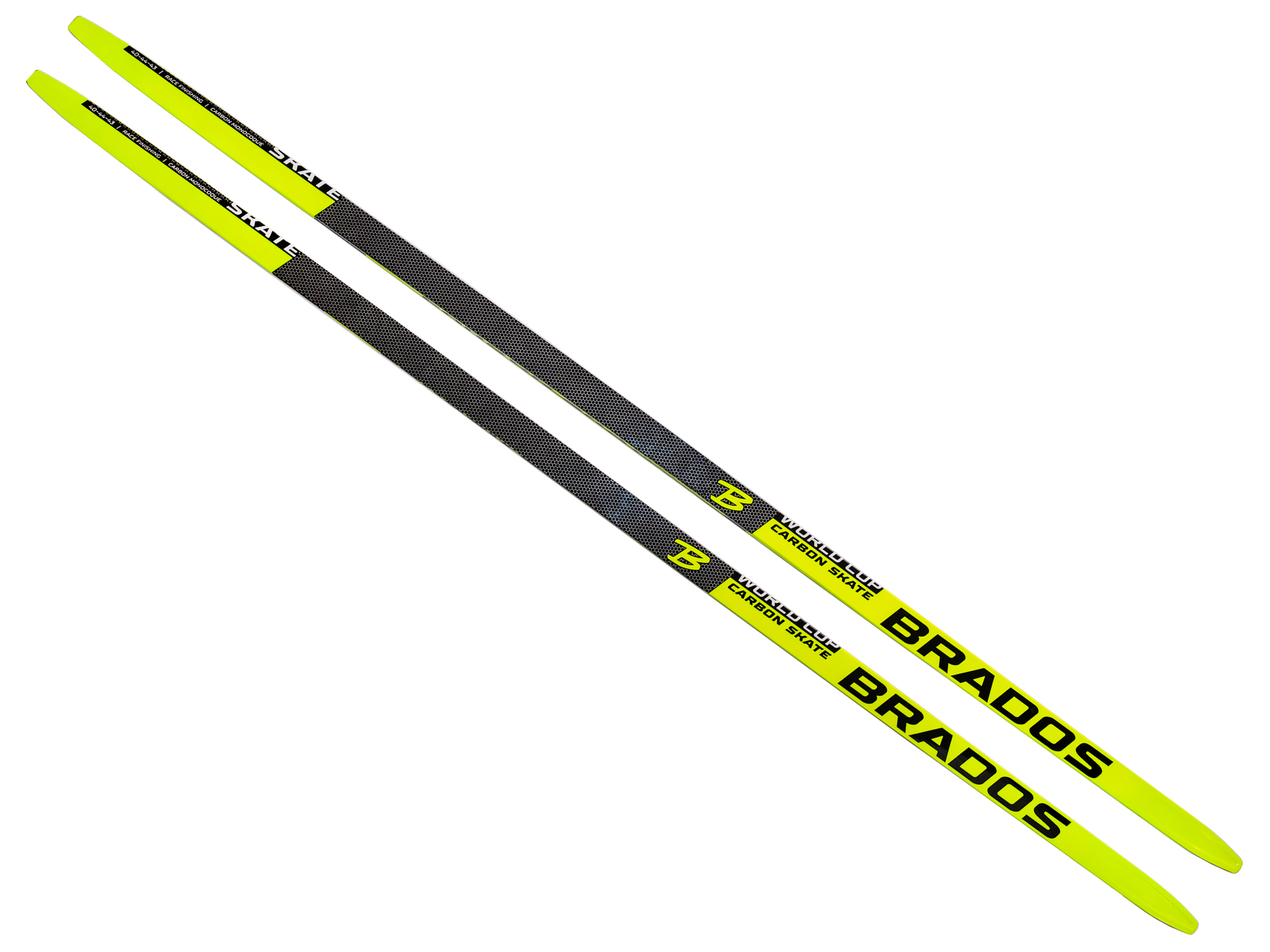 

Лыжи гоночные для конькового хода STC Brados Skate Carbon Yellow 176 см М-2, Желтый, Brados Skate Carbon