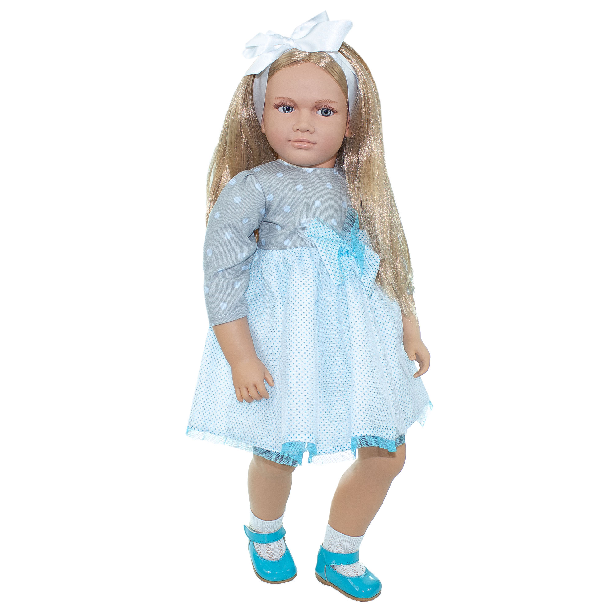 Коллекционная кукла Lamagik Ширли, блондинка, 62 см, В9007 lamagik s l коллекционная кукла джеральдин в астом комбинезоне рыжая 62 см