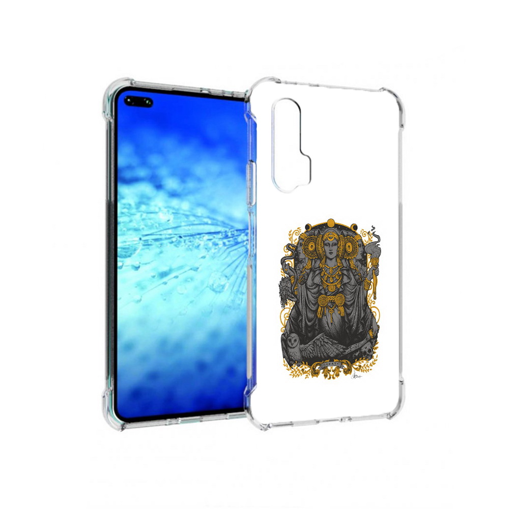 

Чехол MyPads Tocco для Huawei View 30 Pro божество с золотыми элементами (PT145237.17.241), Прозрачный, Tocco