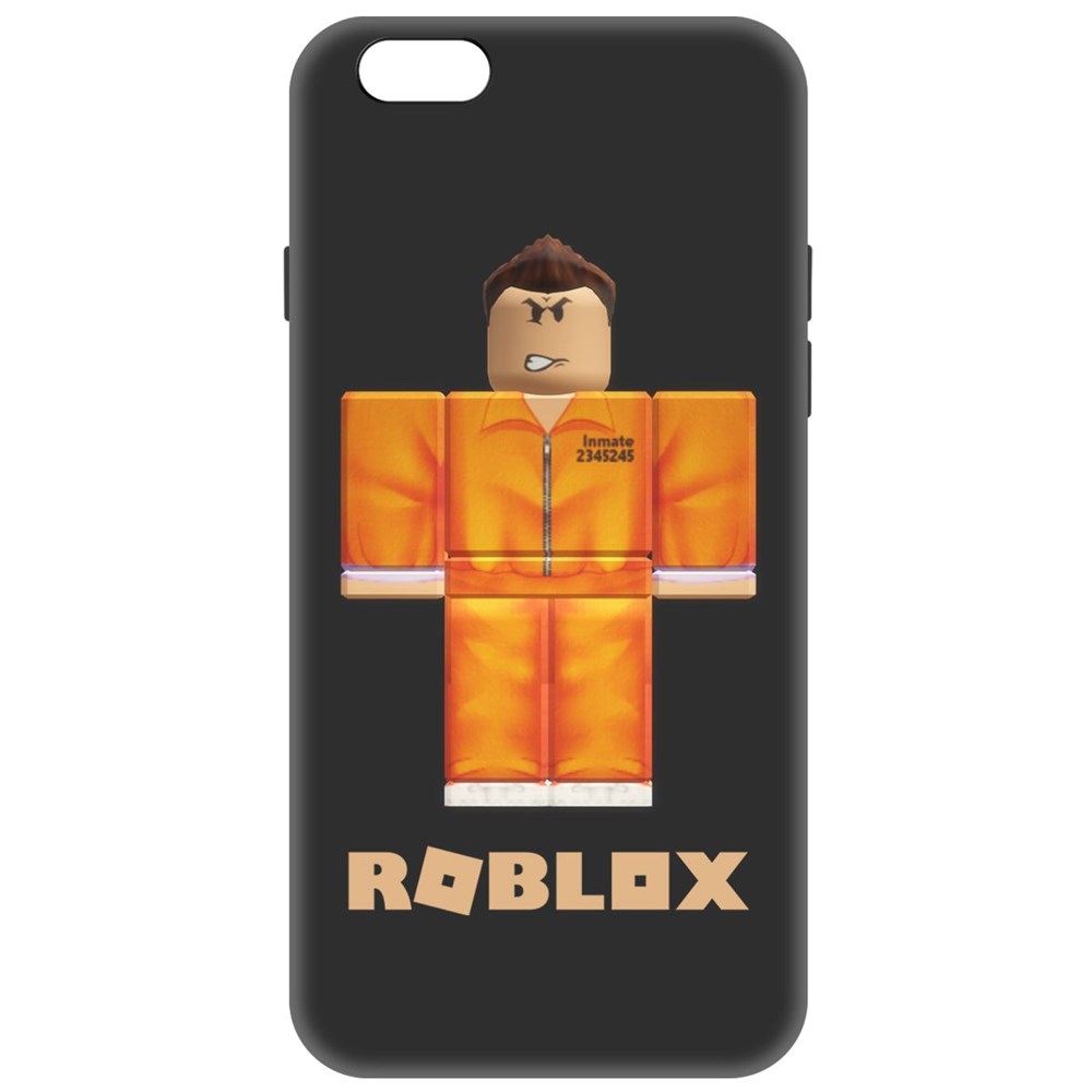 

Чехол-накладка Софт Roblox-Заключенный для iPhone 6 Plus/6s Plus, Черный