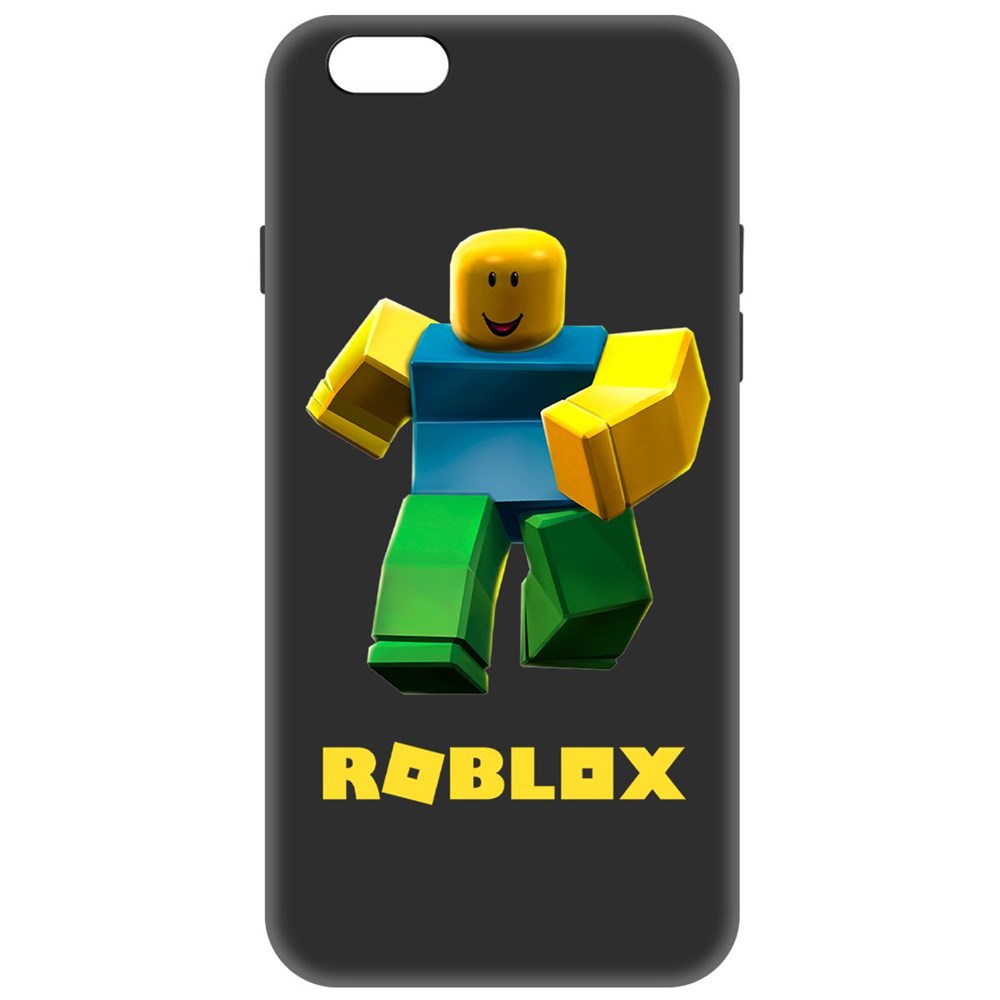 

Чехол-накладка Софт Roblox-Классический Нуб для iPhone 6 Plus/6s Plus, Черный