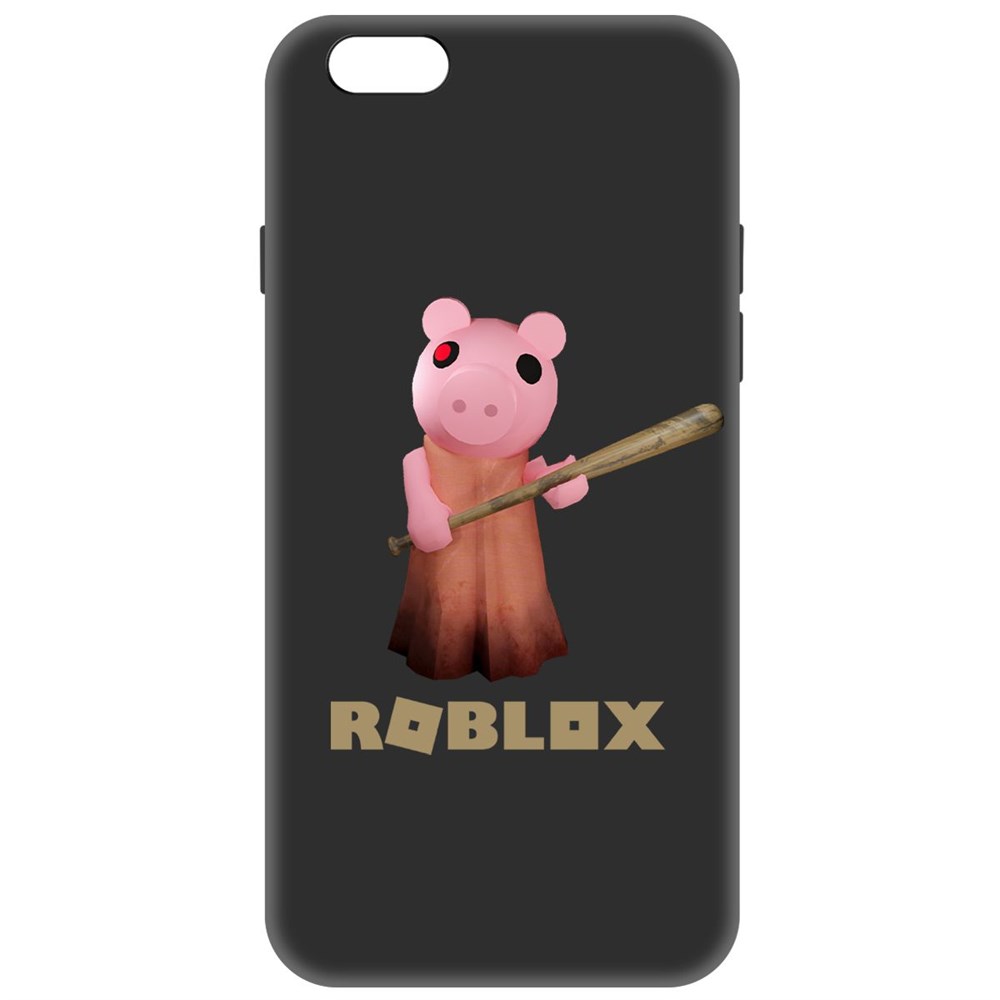 

Чехол-накладка Софт Roblox-Пигги для iPhone 6 Plus/6s Plus, Черный