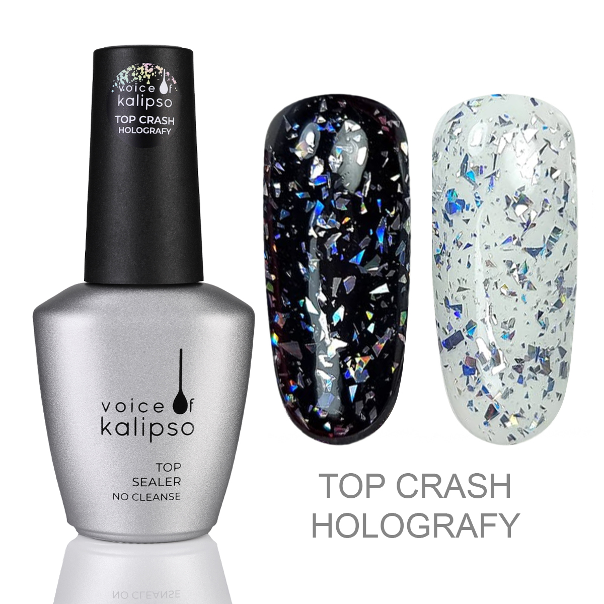 

Топ без липкого слоя Top crash holografy Voice of Kalipso 10 мл, crash holografy
