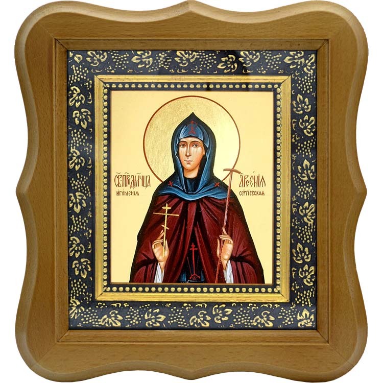 

Арсения Сергиевская (Добронравова), преподобномученица, игумения. Икона на холсте.
