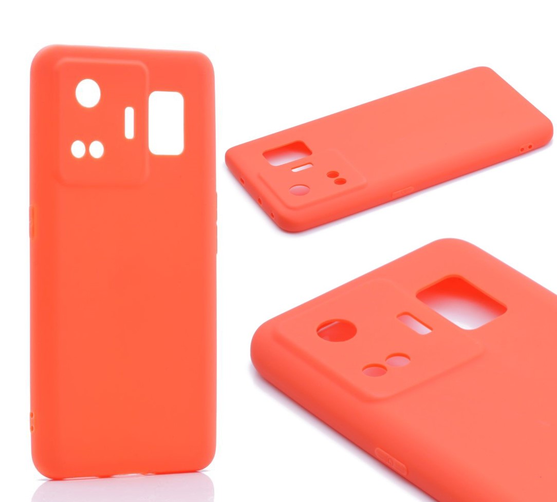 фото Силиконовый чехол tpu case матовый для realme gt neo 5 оранжевый