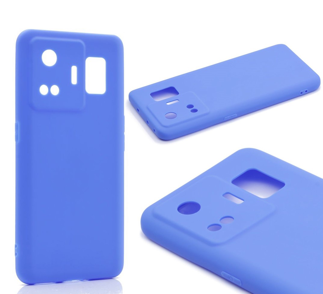 фото Силиконовый чехол tpu case матовый для realme gt neo 5 синий