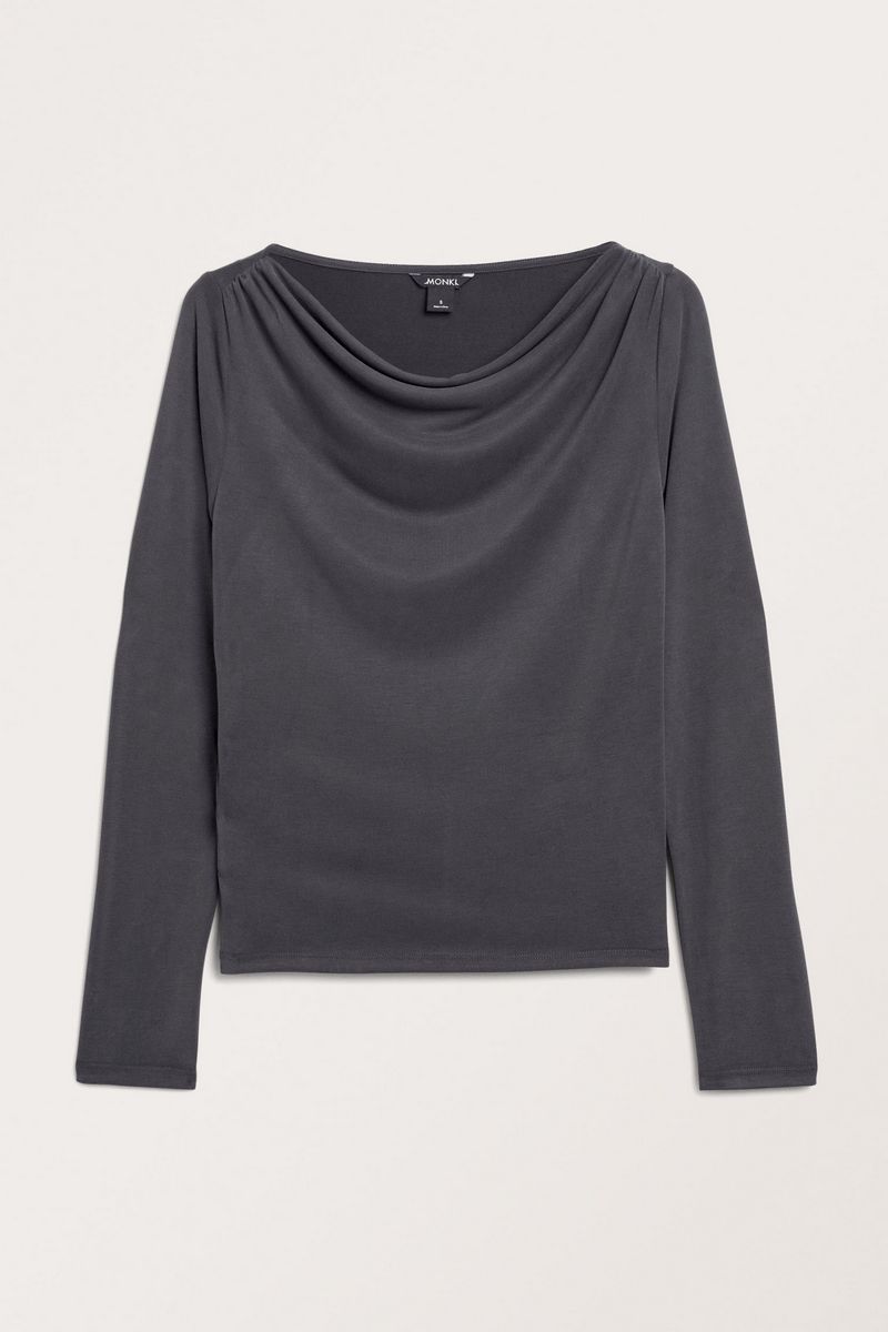 

Лонгслив женский Monki 1219284 серый M, 1219284