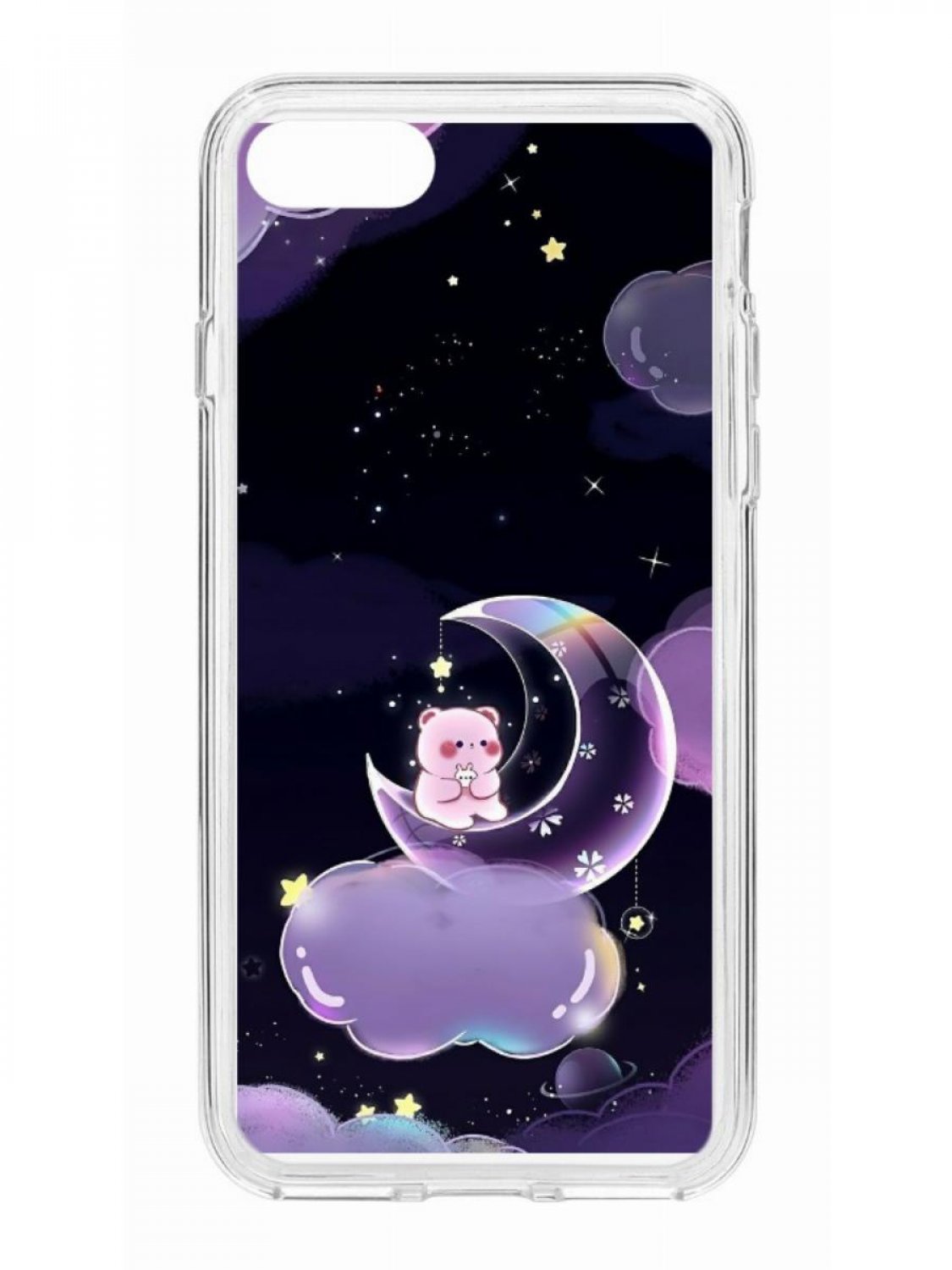 Чехол для Apple iPhone 7 /8 /SE 2020 КRUЧЕ Print Сон медвежонка прозрачный с рисунком