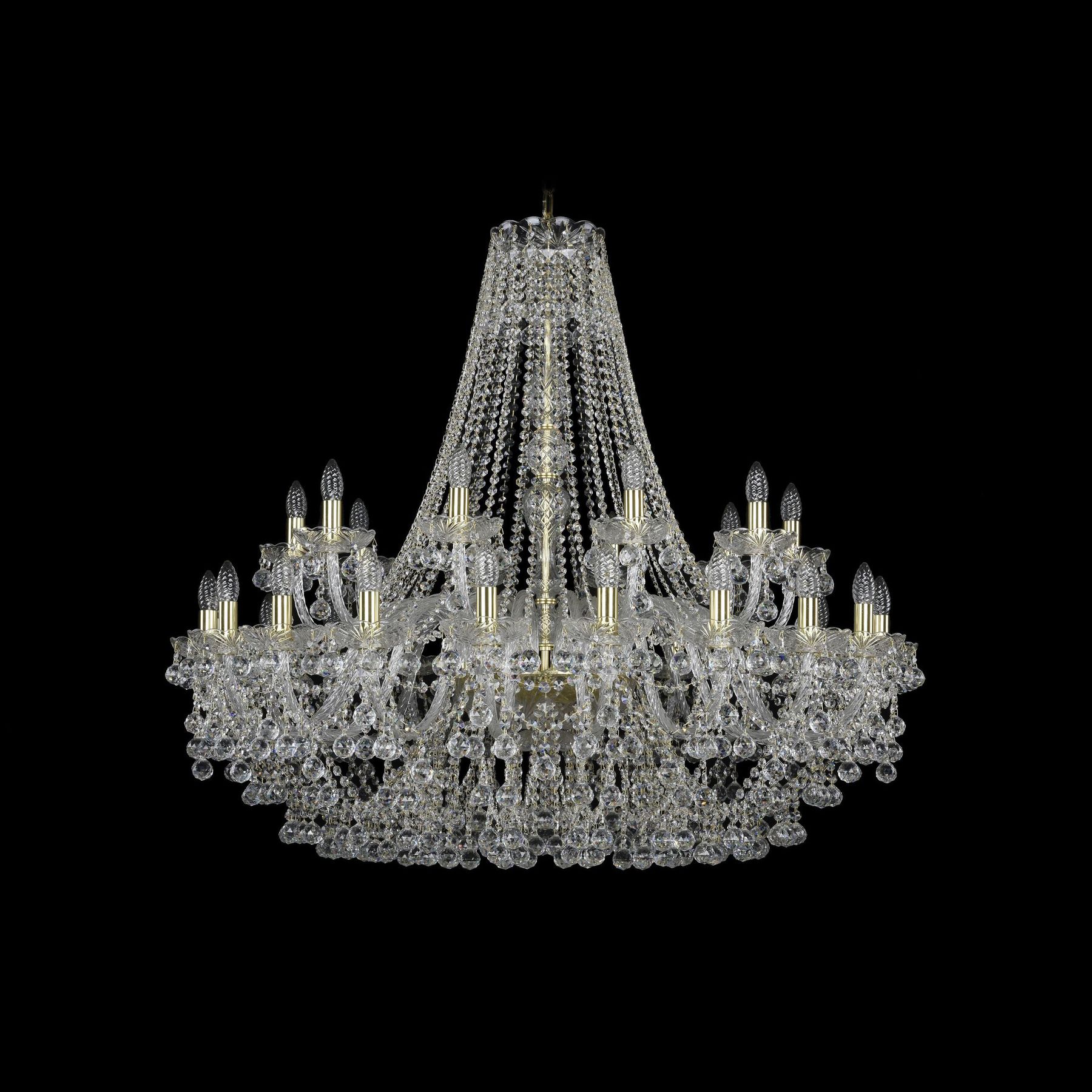 фото Хрустальная люстра 1409/20+10/400 g bohemia ivele crystal