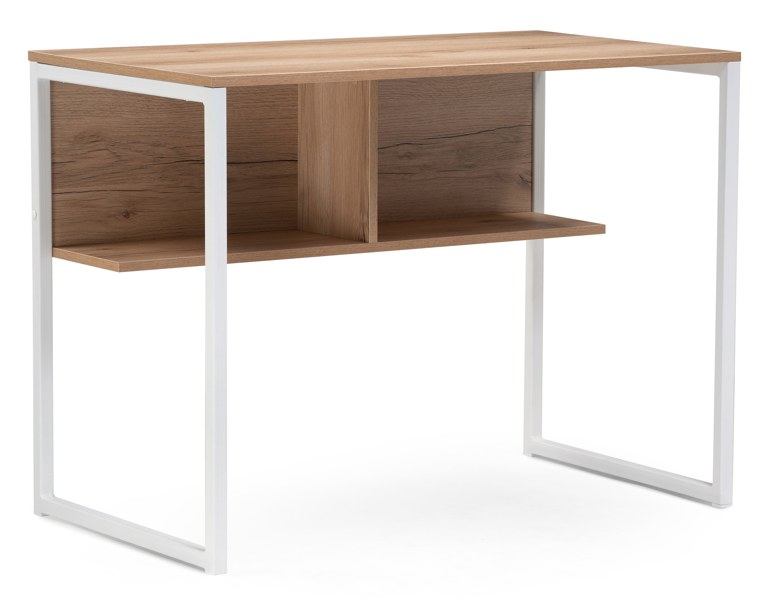 Письменный стол Мебельные решения Клер Лофт дуб делано светлый / белый матовый