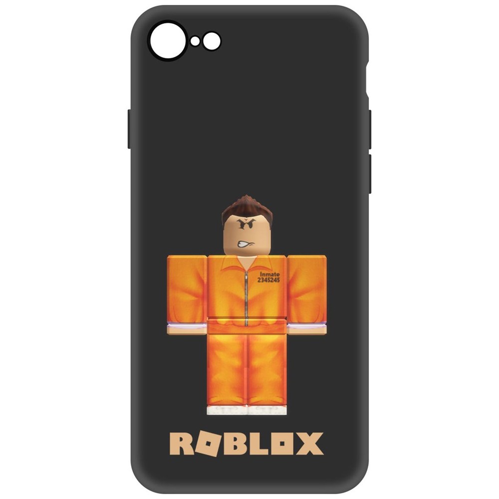 

Чехол-накладка Софт Roblox-Заключенный для iPhone 7/8, Черный