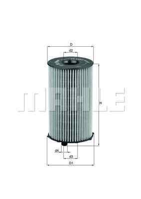 

Фильтр масляный Mahle/Knecht OX2052D