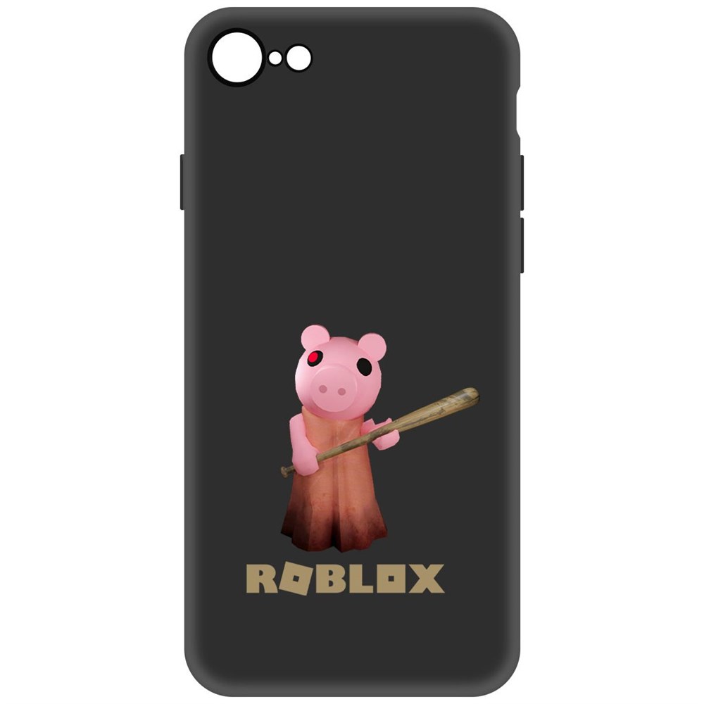 

Чехол-накладка Софт Roblox-Пигги для iPhone 7/8, Черный
