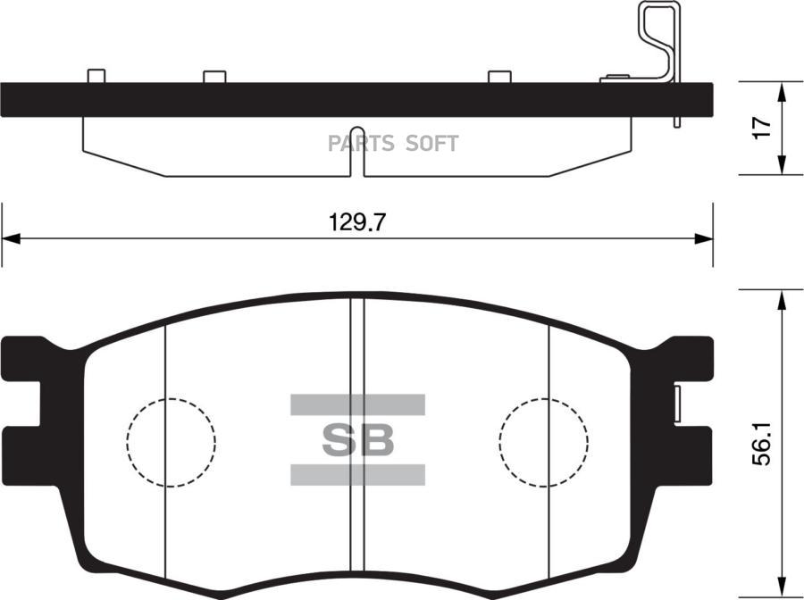 

Тормозные колодки Sangsin brake дисковые SP1186, SP1186