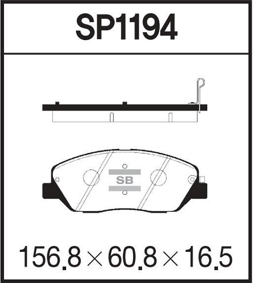 

Тормозные колодки Sangsin brake дисковые SP1194, SP1194