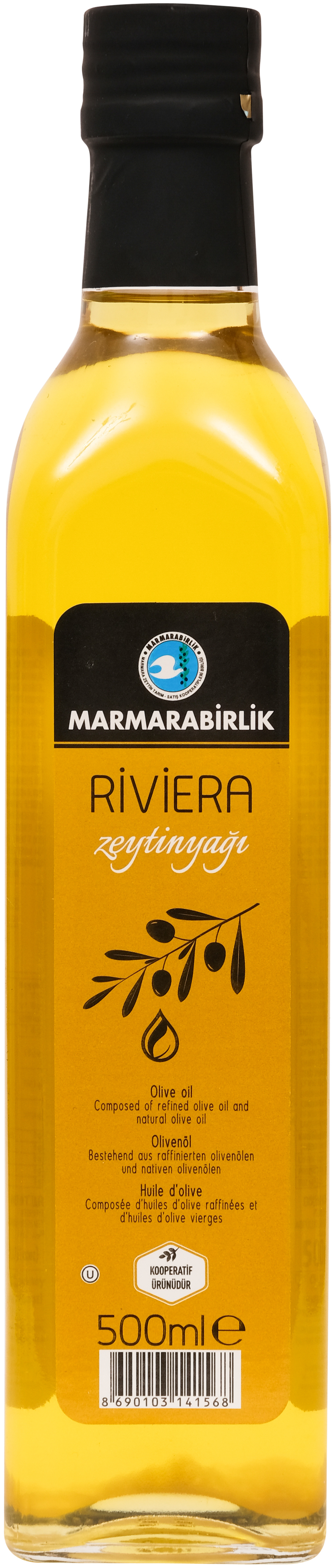 Оливковое масло Marmarabirlik RIVIERA Extra Virgin, 500 мл