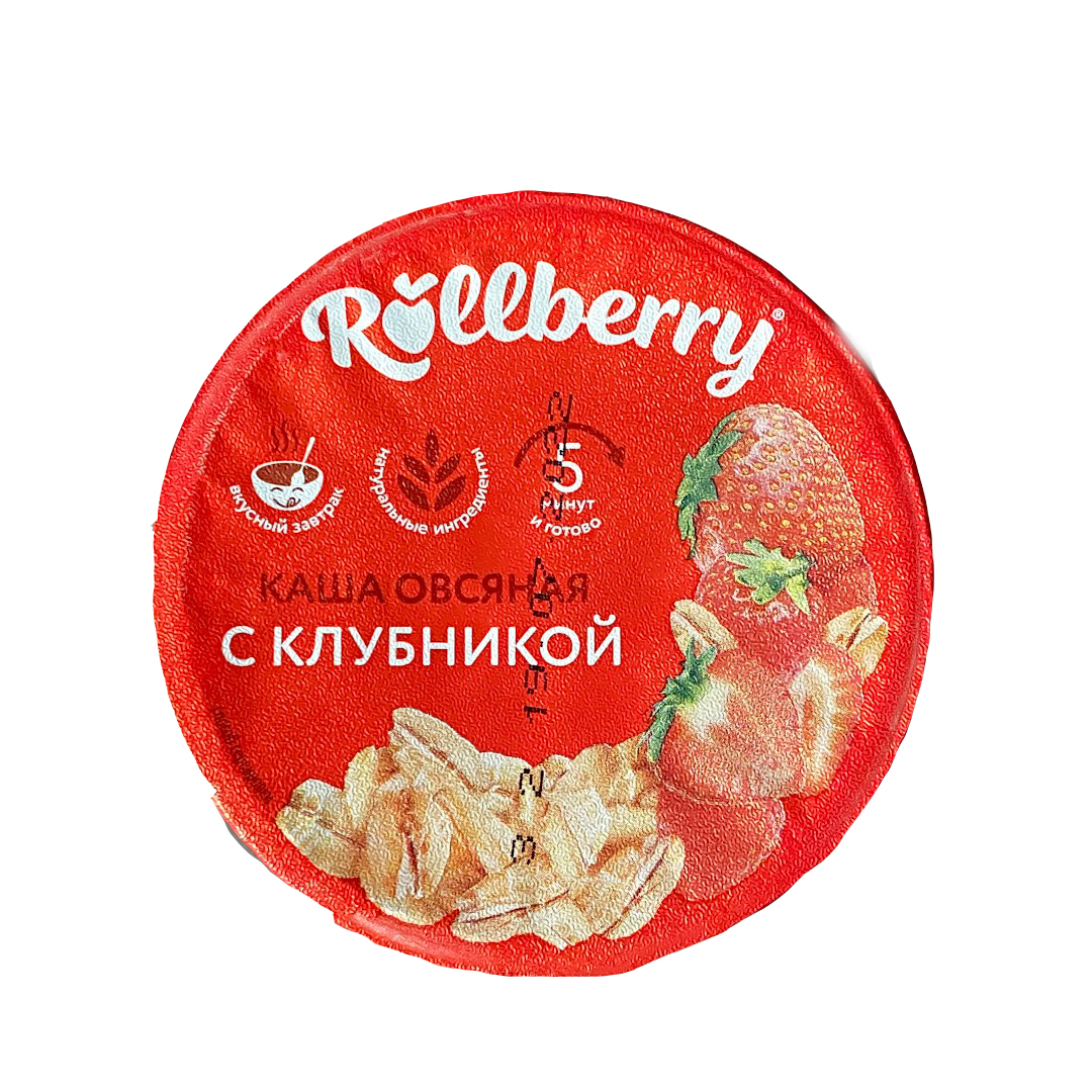 Каша Rollberry овсяная с клубникой 40 г