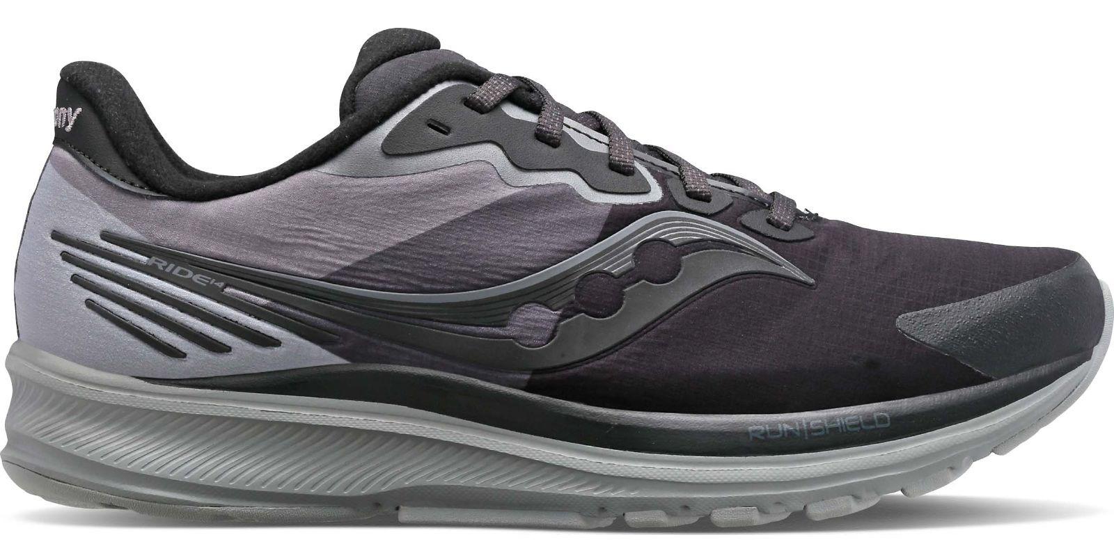 фото Кроссовки мужские saucony ride 14 runshield серые 10 us