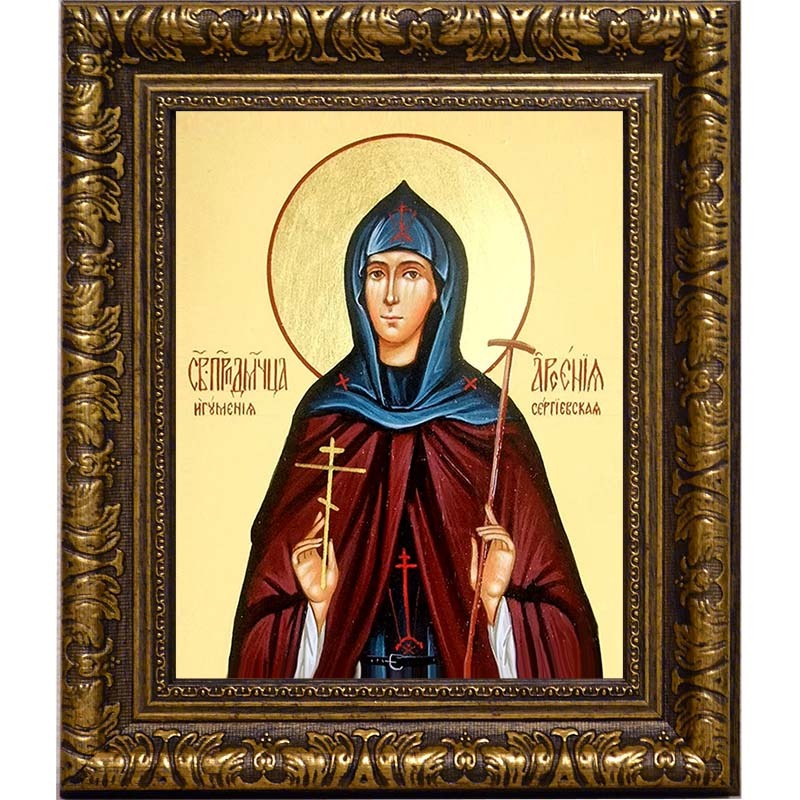 

Арсения Сергиевская (Добронравова), преподобномученица, игумения. Икона на холсте.