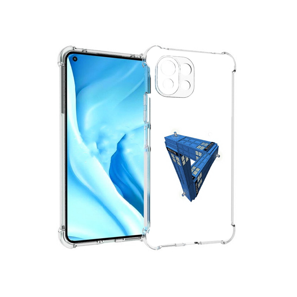 

Чехол MyPads Tocco для Xiaomi Mi 11 Lite головолока абстракция (PT159462.256.291), Прозрачный, Tocco