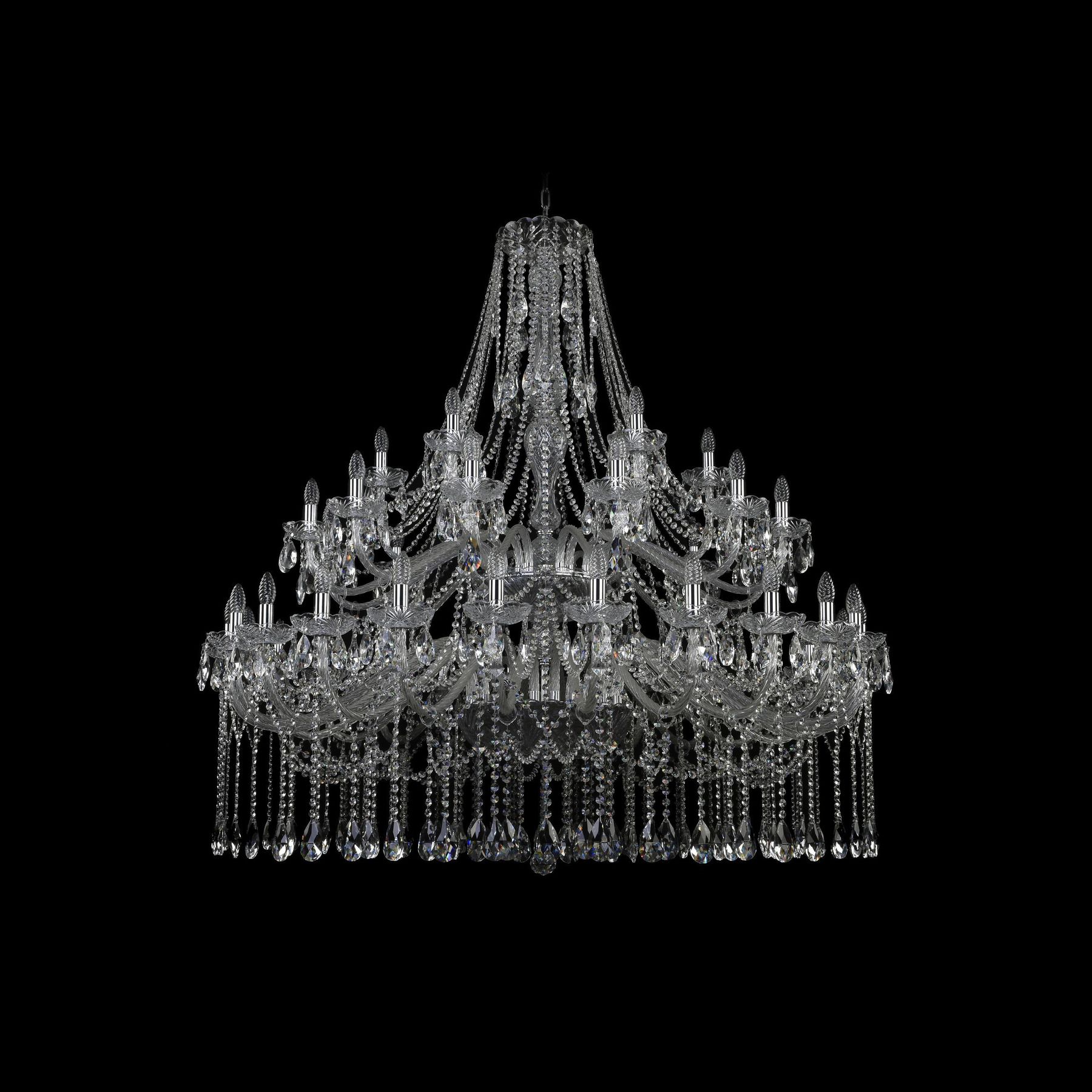 фото Хрустальная люстра 1413/24+12+6/530/2d ni bohemia ivele crystal