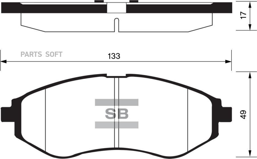 

SP1158SNS_=986 00 !колодки дисковые п.\ Daewoo Kalos 1.2i/1.4i 02> HI-Q, SP1158