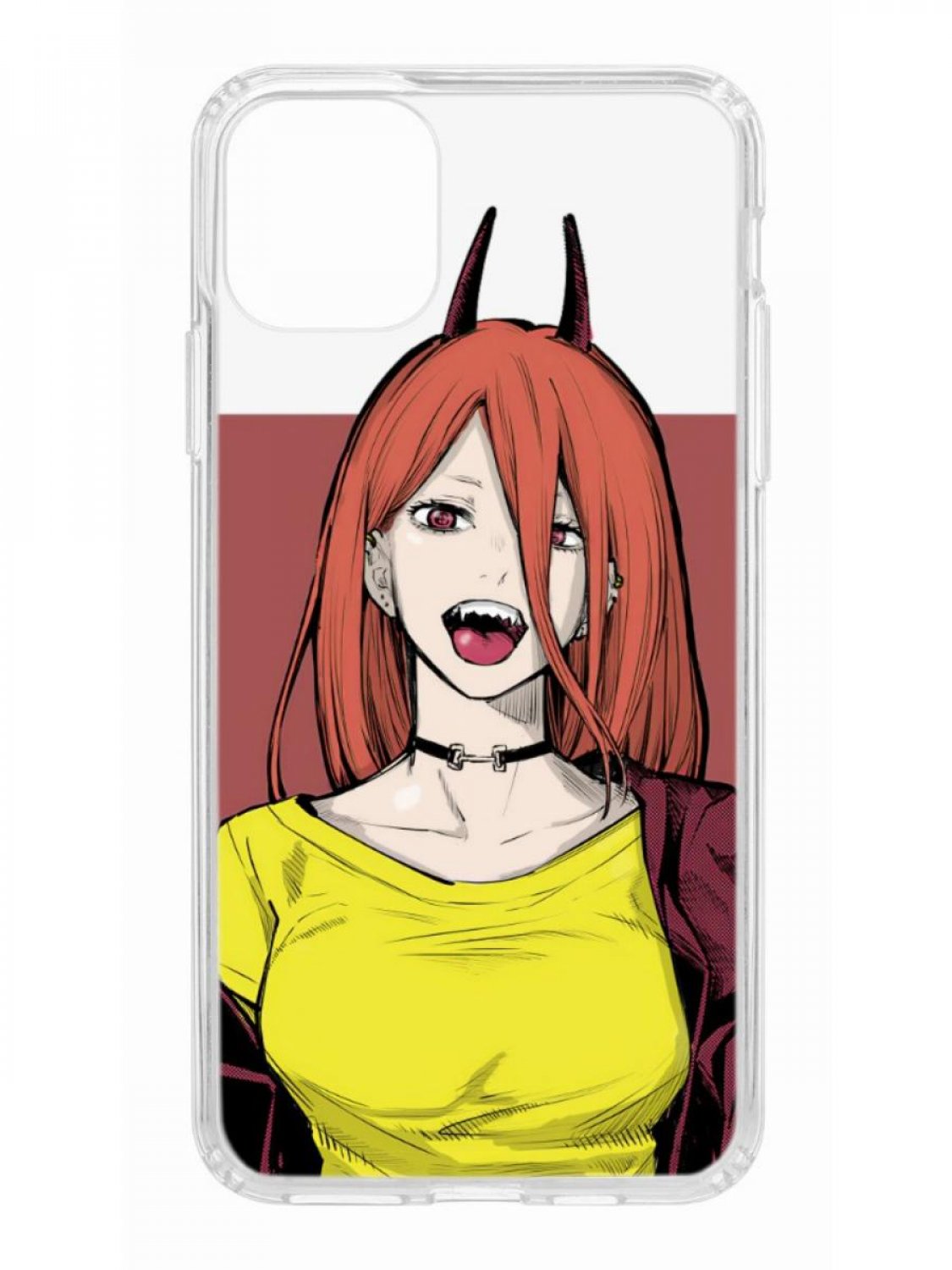 фото Противоударный чехол для apple iphone 11 pro max кruче print manga power прозрачный