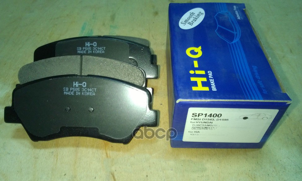 

Колодки дисковые п.\ Hyundai Elantra all 11> HI-Q SP1400SNS [581013XA00], SP1400