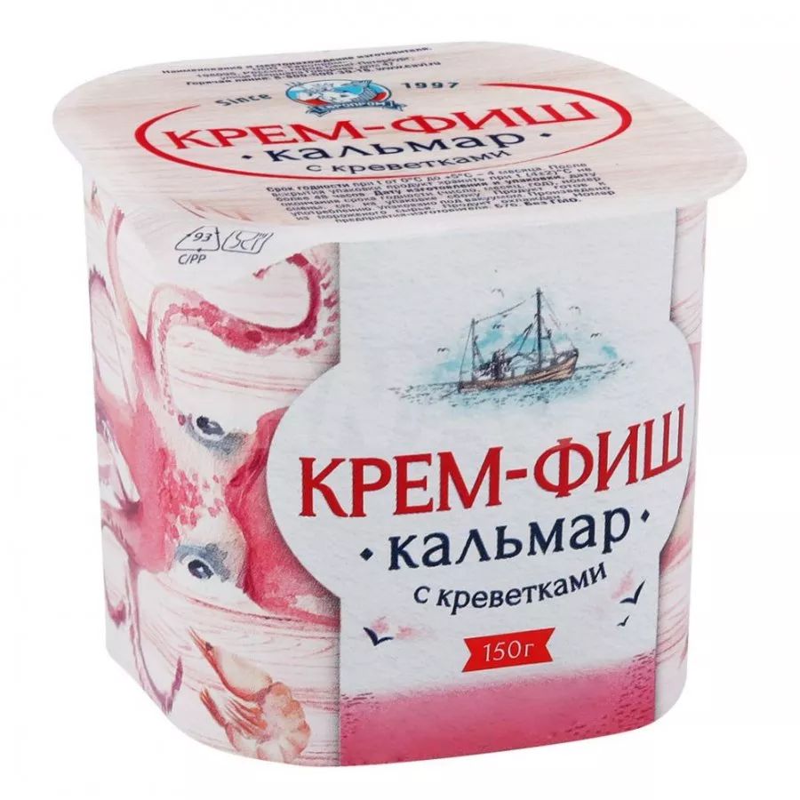 Паста Европром Fishman из кальмара со вкусом краба 180 г