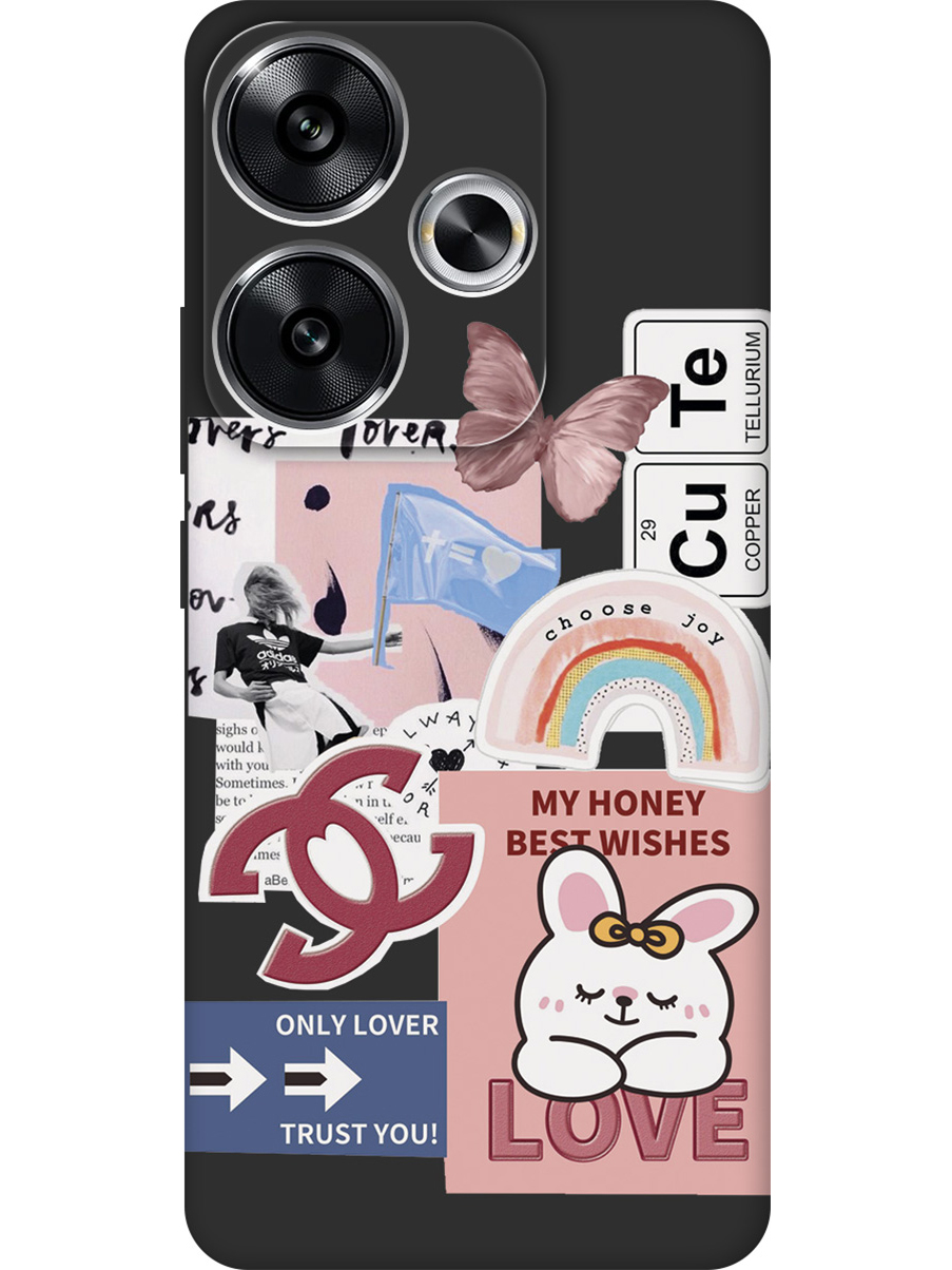

Силиконовый чехол на Xiaomi Redmi Turbo 3 / Poco F6 с принтом матовый черный 925141, Черный;прозрачный;белый;розовый, 783980885