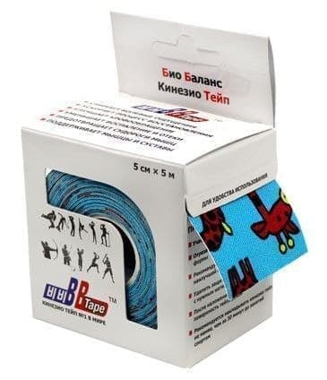 

BBTape KINESIO DESIGN 5смx5м Тейп Жираф голубой, Kinesio Max