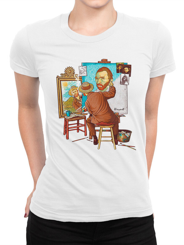 

Футболка женская Dream Shirts Картина Ван Гога белая 2XL, Картина Ван Гога