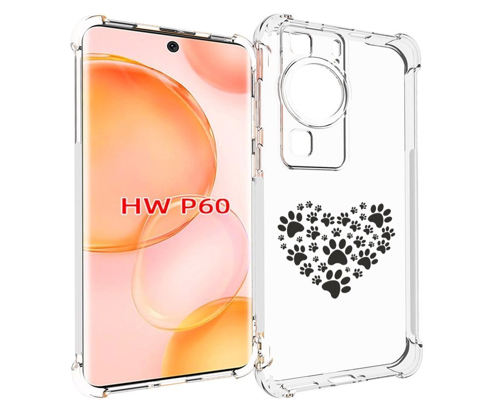 

Чехол MyPads следы-в-сердечке для Huawei P60, Tocco