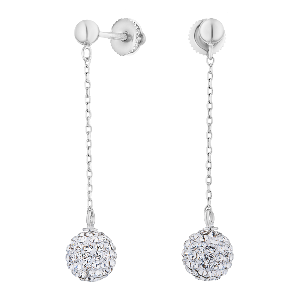 

Серьги из серебра со swarovski ЮВЕЛИР КАРАТ 0020-08C0201, 0020-08C0201
