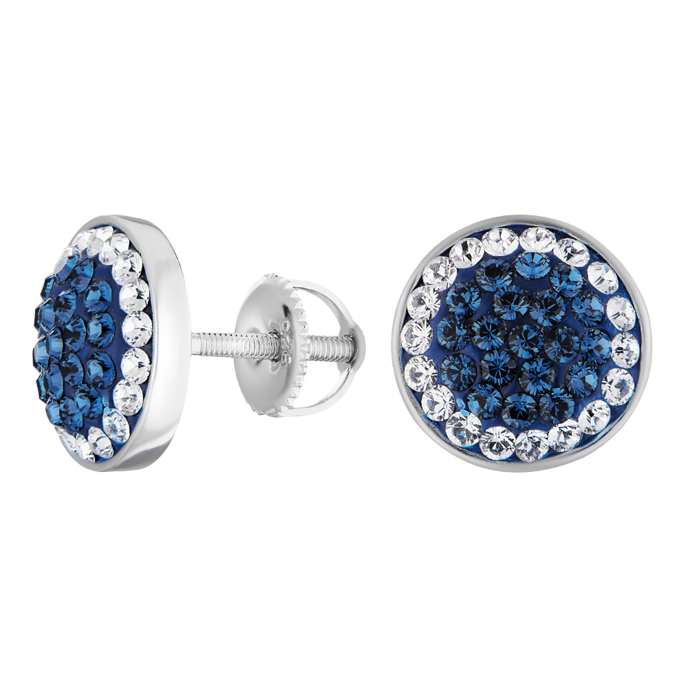 

Серьги-пусеты из серебра со swarovski ЮВЕЛИР КАРАТ 0824C028701, 0824C028701
