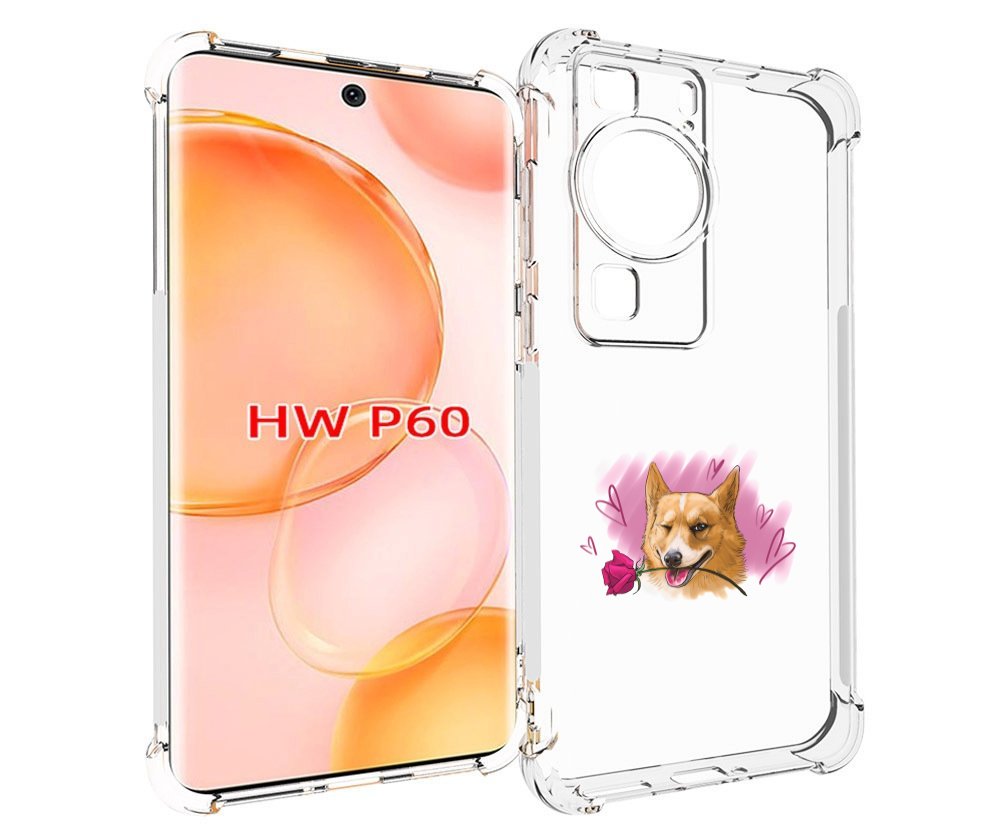 

Чехол MyPads собачка-с-розочкой для Huawei P60, Tocco