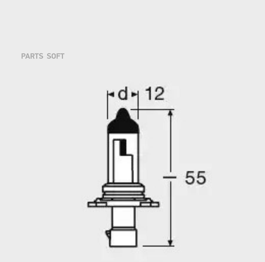 OSRAM Лампа HB4A 12V 51W ORIGINAL LINE P20d, карт.1 шт. OSRAM 9006XS