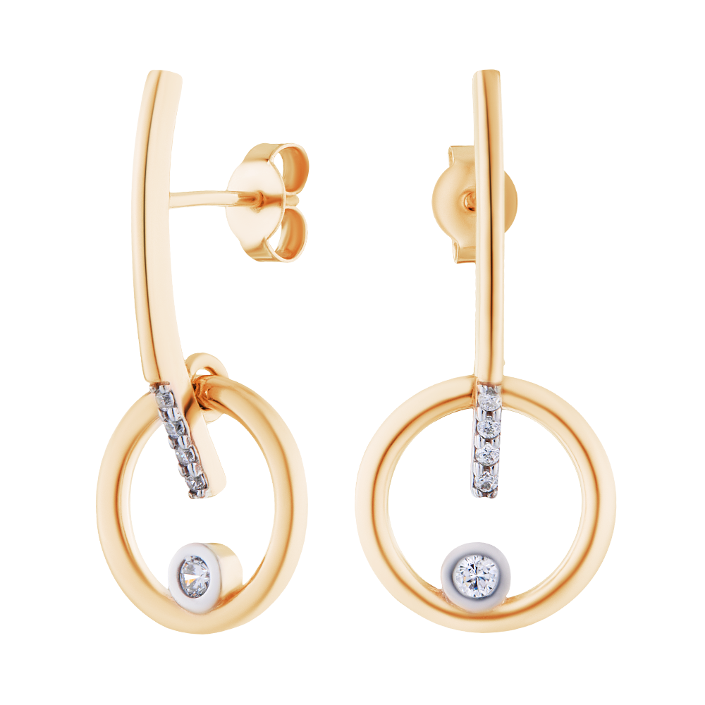 

Серьги из серебра с фианитом ЮВЕЛИР КАРАТ 2129642/9п, 2129642/9п