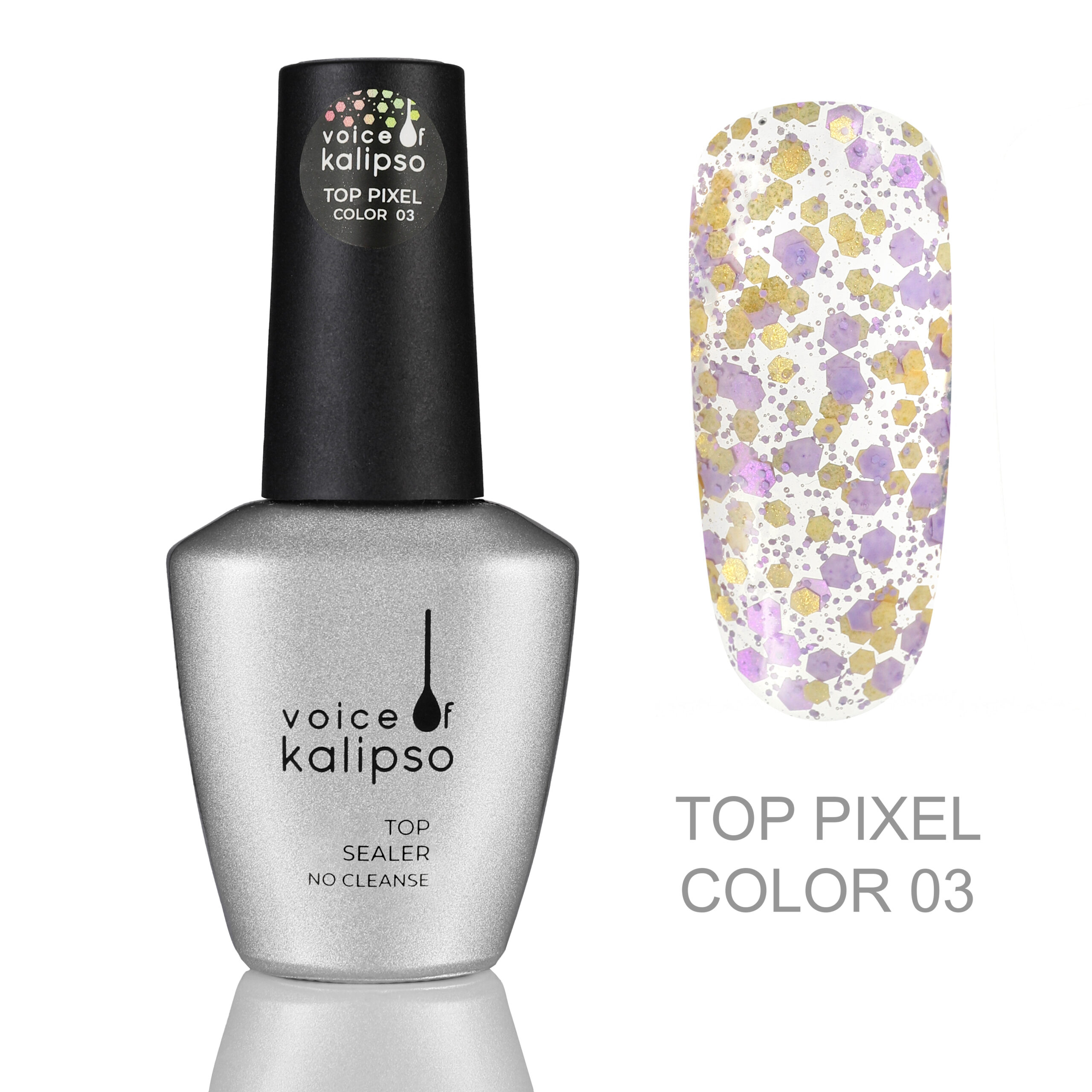 

Топ без липкого слоя Top pixel color-03 Voice of Kalipso 10 мл, pixel-03