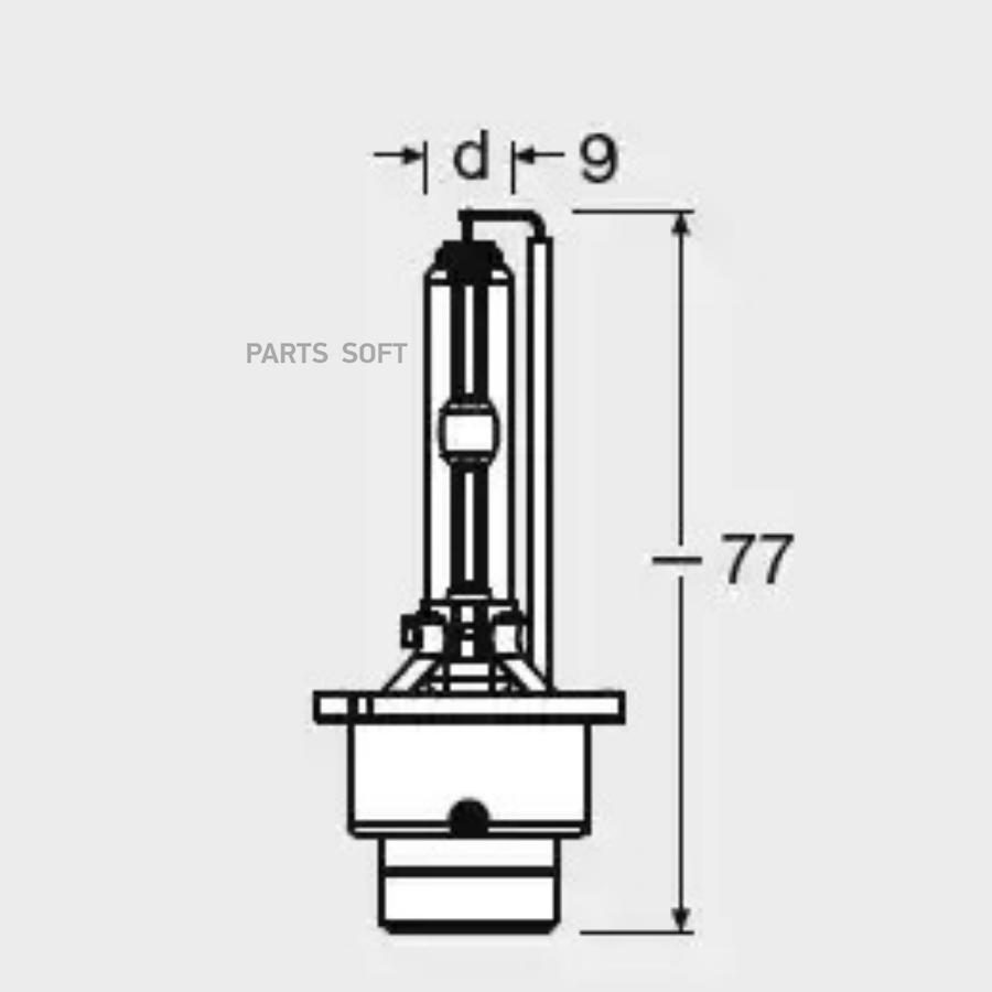 OSRAM Лампа ксенон D2S 85V 35W XENARC CLASSIC P32d-2, карт.1 шт. OSRAM 66240CLC