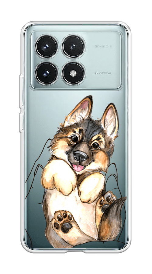 

Чехол на Xiaomi Redmi K70 Pro 5G/K70 5G "Овчарка в ладошках", Серый;бежевый;белый, 320850-1