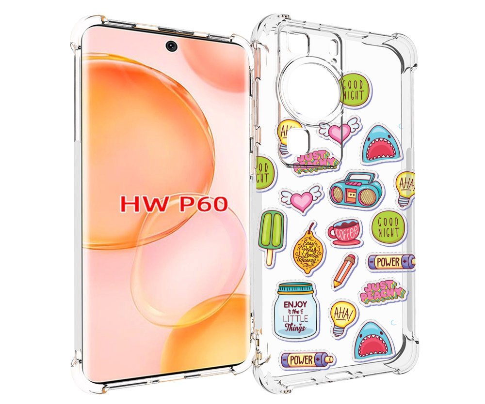 

Чехол MyPads стикер-пак для Huawei P60, Tocco