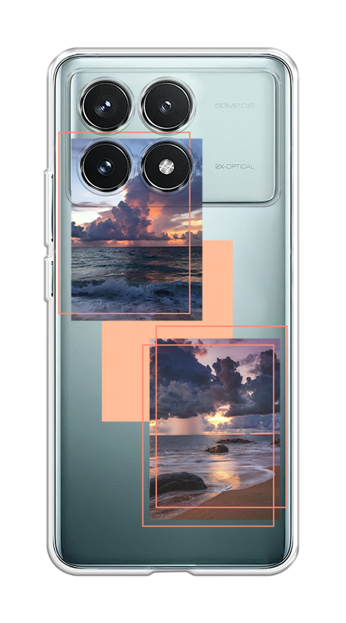 

Чехол на Xiaomi Redmi K70 Pro 5G/K70 5G "Sky collage", Розовый;прозрачный;синий, 320850-1