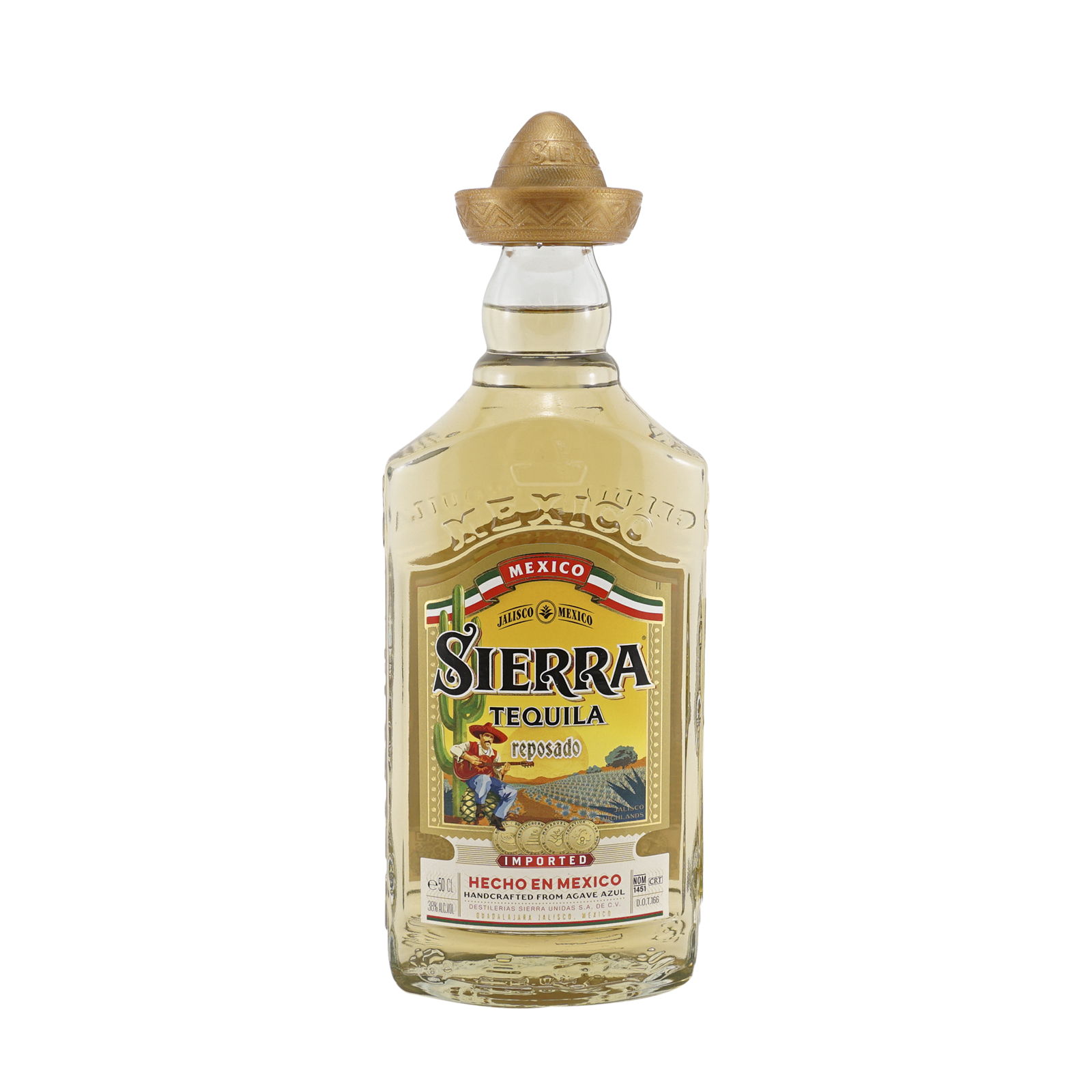 

Текилла Sierra Reposado 38% 0,5 л