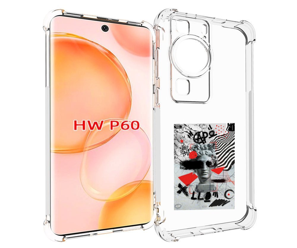 

Чехол MyPads стрит арт статуя для Huawei P60, Tocco