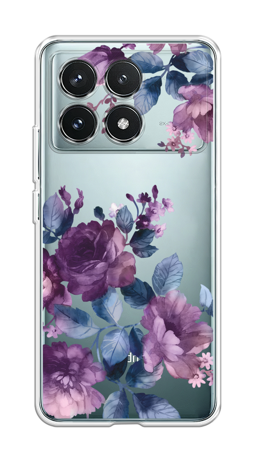 

Чехол на Xiaomi Redmi K70 Pro 5G/K70 5G "Purple Blossoms", Синий;фиолетовый, 320850-1